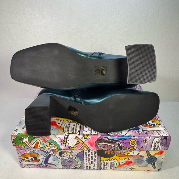 Jeffrey Campbell Women Jerema Dark Teal Metallic casual outdoor party style - Picture 7 of 11